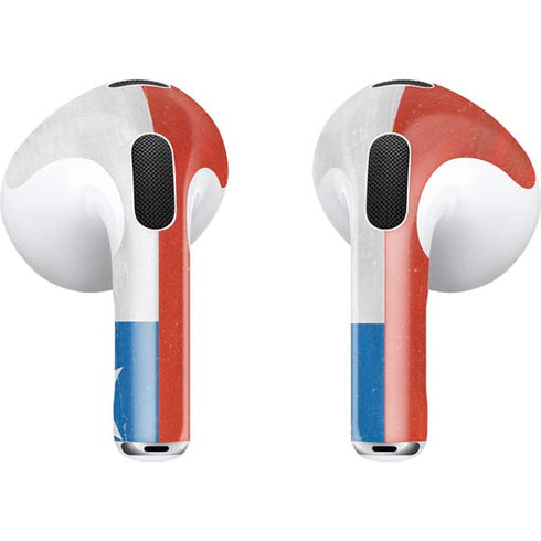 Chile Flag Distressed Apple AirPods (3rd Gen 2021) Skin